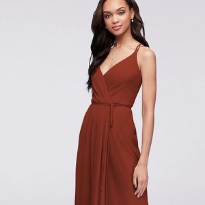David’s Bridal Cinnamon Wrap Dress